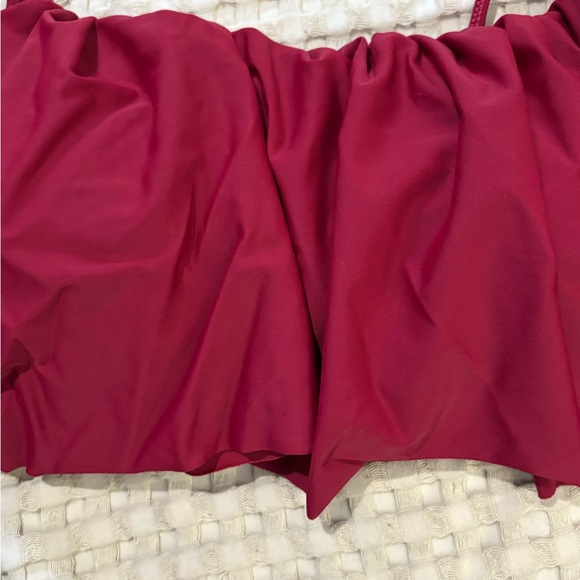 Red Ruffled Bikini Top - Picture 2 of 3